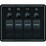 Blue Sea 8372 Water Resistant 4 Position - Black - Horizontal Mount Panel [8372] - BuoyMart.com  Electrical Panels Blue Sea Systems