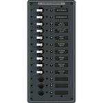 Blue Sea 8376 Panel DC 13 Position Vertical [8376] - BuoyMart.com  Electrical Panels Blue Sea Systems