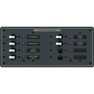 Blue Sea 8385 DC 8 Position Horizontal [8385] - BuoyMart.com  Electrical Panels Blue Sea Systems