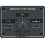 Blue Sea 8386 AC Rotary Switch Panel 30 Ampere 2 Positon + OFF, 4 Pole [8386] - BuoyMart.com  Electrical Panels Blue Sea Systems