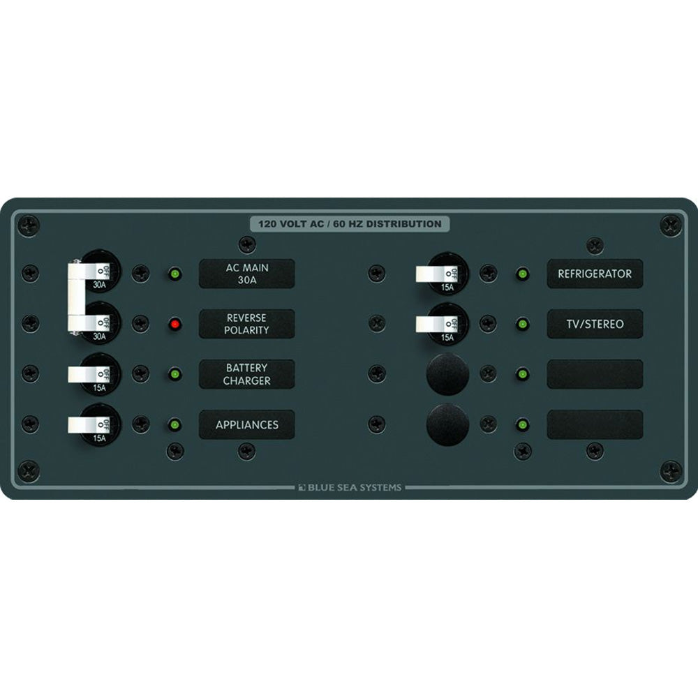 Blue Sea 8412 AC Main + 6 Positions - White [8412] - BuoyMart.com  Electrical Panels Blue Sea Systems