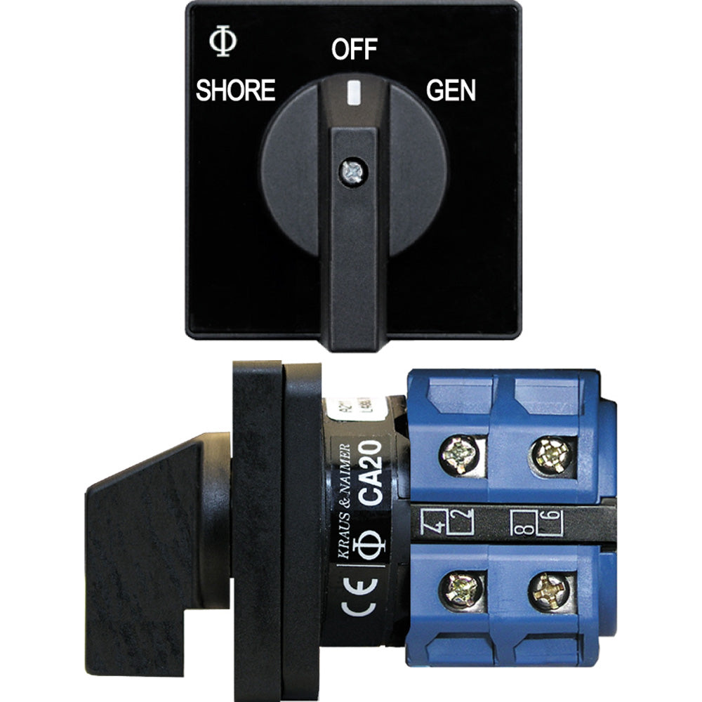 Blue Sea 9009 Switch, AC 120VAC 32A OFF +2 Position [9009] - BuoyMart.com  Switches & Accessories Blue Sea Systems