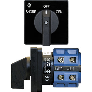Blue Sea 9009 Switch, AC 120VAC 32A OFF +2 Position [9009] - BuoyMart.com  Switches & Accessories Blue Sea Systems