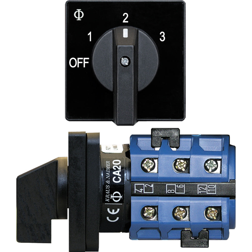 Blue Sea 9010 Switch, AV 120VAC 32A OFF +3 Positions [9010] - BuoyMart.com  Switches & Accessories Blue Sea Systems