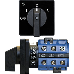 Blue Sea 9010 Switch, AV 120VAC 32A OFF +3 Positions [9010] - BuoyMart.com  Switches & Accessories Blue Sea Systems