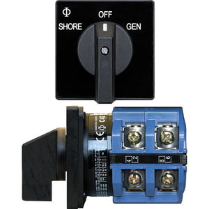 Blue Sea 9011 Switch, AV 120VAC 65A OFF +2 Positions [9011] - BuoyMart.com  Switches & Accessories Blue Sea Systems