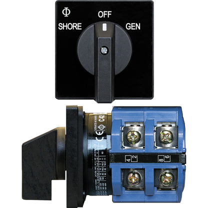 Blue Sea 9011 Switch, AV 120VAC 65A OFF +2 Positions [9011] - BuoyMart.com  Switches & Accessories Blue Sea Systems