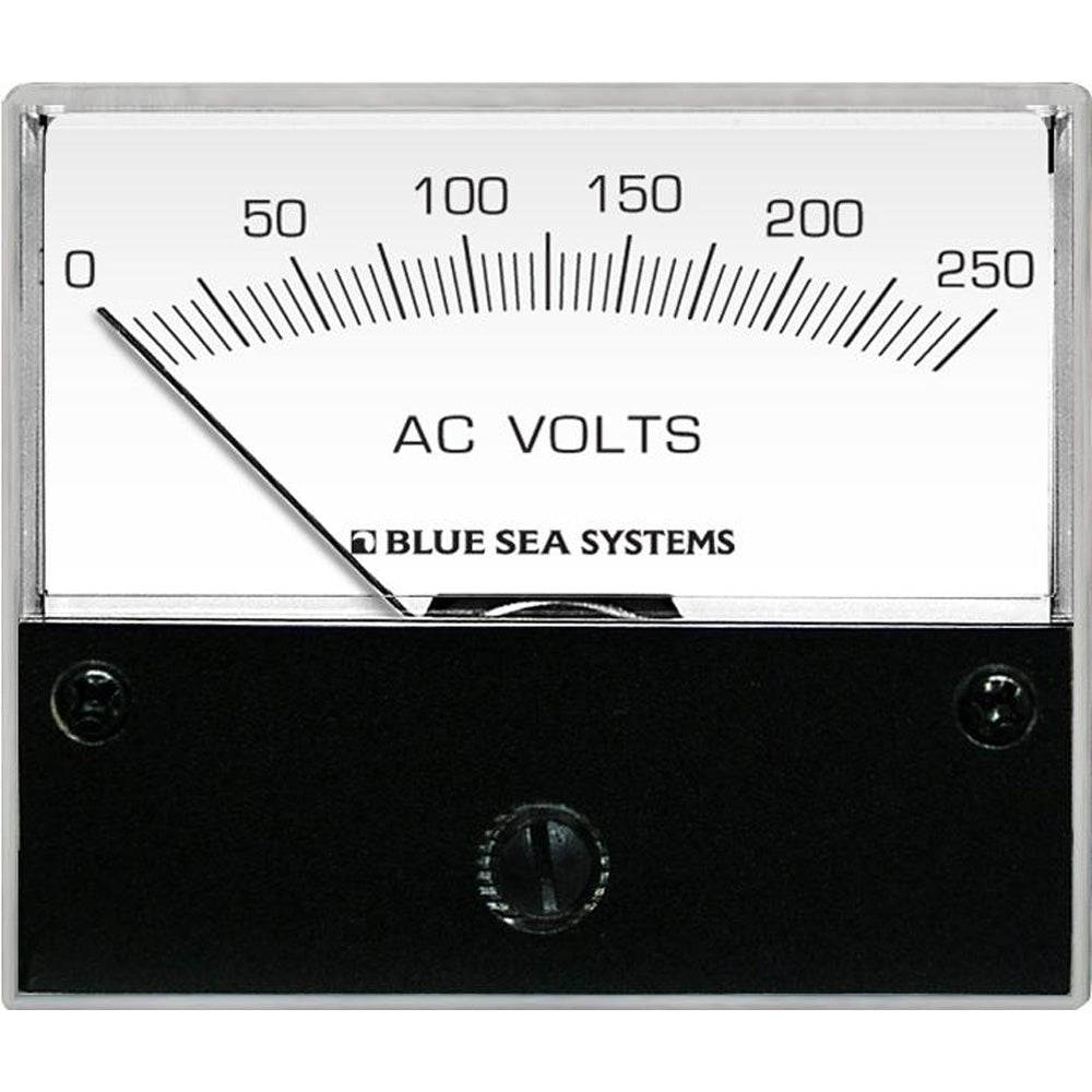 Blue Sea 9354 AC Analog Voltmeter 0-250 Volts AC [9354] - BuoyMart.com  Meters & Monitoring Blue Sea Systems