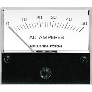 Blue Sea 9630 AC Analog Ammeter  0-50 Amperes AC [9630] - BuoyMart.com  Meters & Monitoring Blue Sea Systems