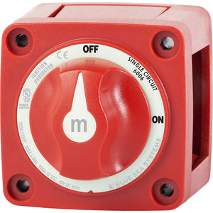 Blue Sea 6006 m-Series (Mini) Battery Switch Single Circuit ON/OFF Red [6006] - BuoyMart.com  Battery Management Blue Sea Systems