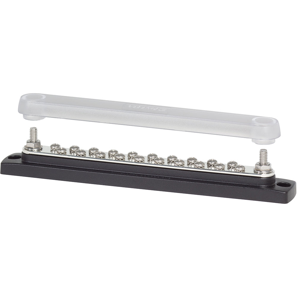 Blue Sea 2312, 150 Ampere Common Busbar 20 x 8-32 Screw Terminal with Cover [2312] - BuoyMart.com  Busbars, Connectors & Insulators Blue Sea Systems