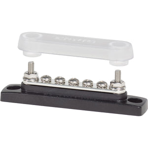 Blue Sea 2314 MiniBus 100 Ampere Common BusBar 5 x 8-32 Screw Terminal with Cover [2314] - BuoyMart.com  Busbars, Connectors & Insulators Blue Sea Systems