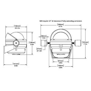 Ritchie HB-845 Helmsman Steel Boat Compass - Bracket Mount - Black [HB-845] - BuoyMart.com  Compasses Ritchie