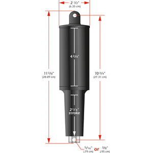 Lenco 101XD  Extreme Duty Actuator - 24v - 2 1/4" Stroke - 3/8" Hardware [15063-001] - BuoyMart.com  Trim Tab Accessories Lenco Marine