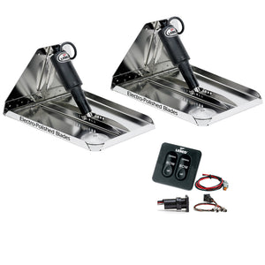 Lenco 16" x 12" Heavy Duty Performance Trim Tab Kit w/Standard Tactile Switch Kit 12V [RT16X12HD] - BuoyMart.com  Trim Tabs Lenco Marine