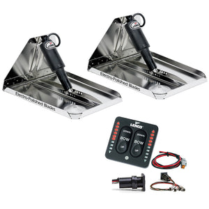 Lenco 16" x 12" Heavy Duty Performance Trim Tab Kit w/LED Indicator Switch Kit 12V [RT16X12HDI] - BuoyMart.com  Trim Tabs Lenco Marine