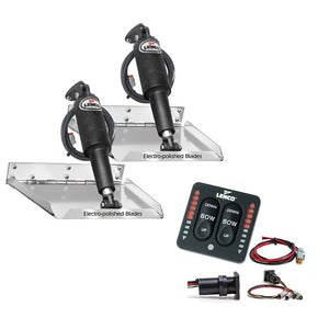 Lenco 16" x 12" Standard Performance Trim Tab Kit w/LED Indicator Switch Kit 12V [RT16X12I] - BuoyMart.com  Trim Tabs Lenco Marine