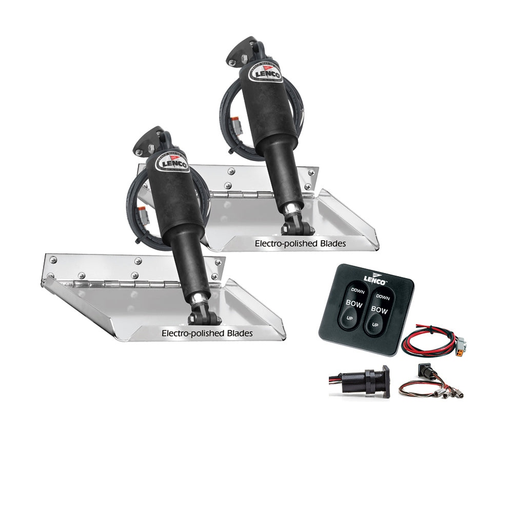 Lenco 18" x 14" Standard Performance Trim Tab Kit w/Standard Tactile Switch Kit 12V [RT18X14] Lenco Marine