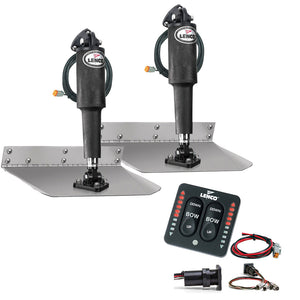 Lenco 9" x 9" Standard Trim Tab Kit w/LED Indicator Switch Kit 12V [TT9X9I] - BuoyMart.com  Trim Tabs Lenco Marine