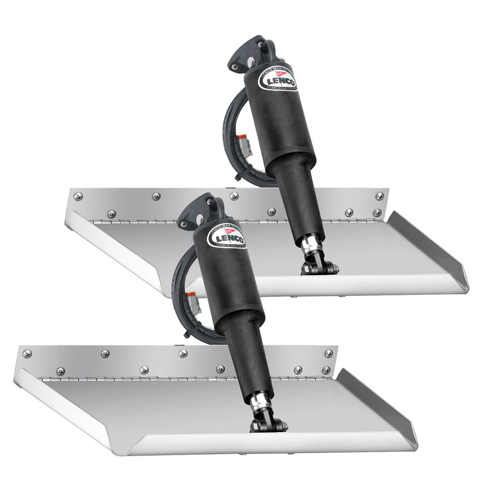 Lenco 12" x 9" Edgemount Trim Tab Kit w/LED Indicator Switch Kit 12V [TT12X9EI] - BuoyMart.com  Trim Tabs Lenco Marine