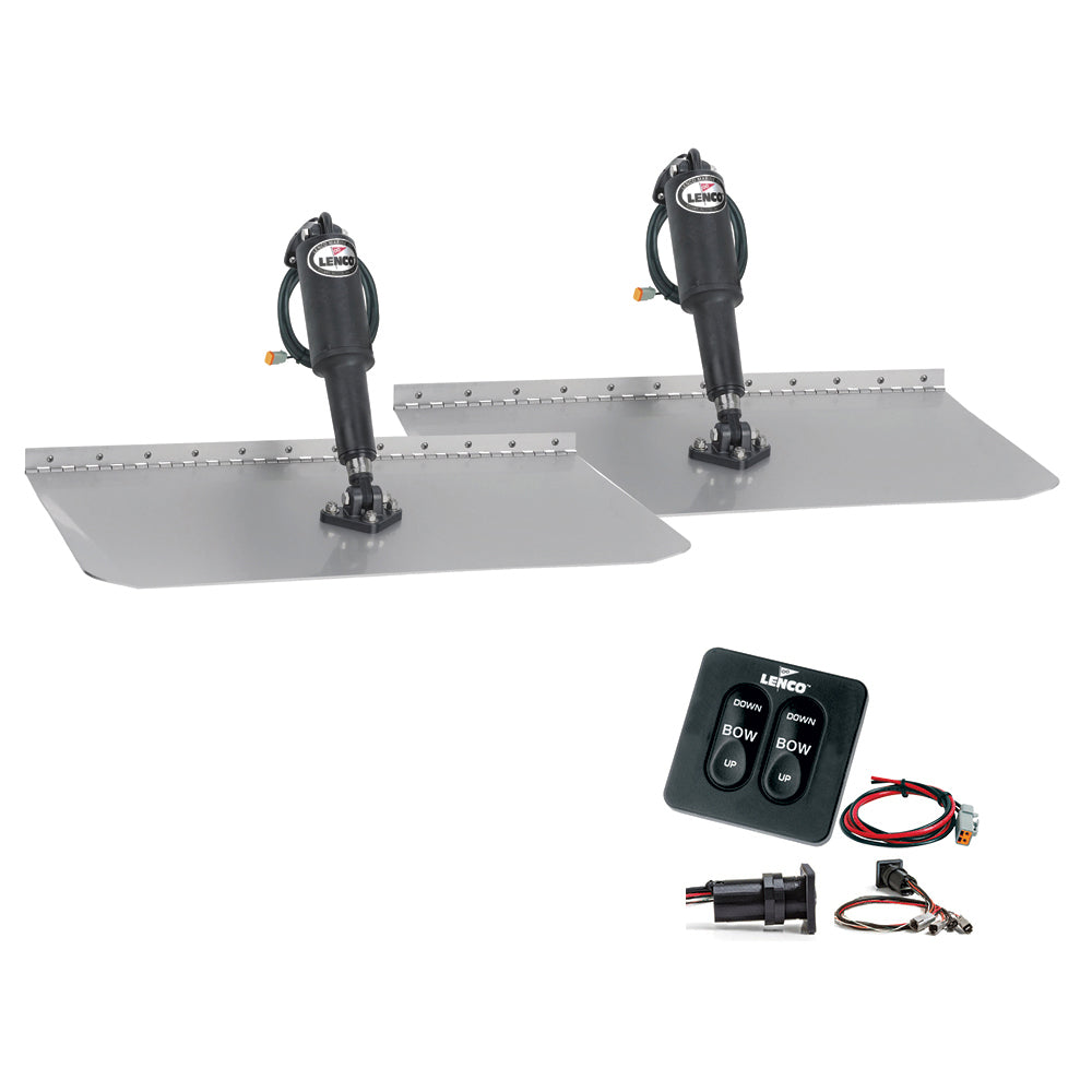 Lenco 12" x 18" Standard Trim Tab Kit w/Standard Tactile Switch Kit 12V [TT12X18] - BuoyMart.com  Trim Tabs Lenco Marine