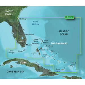 Garmin BlueChart g3 Vision HD - VUS513L - Jacksonville - Bahamas - microSD/SD [010-C0742-00] - BuoyMart.com  Garmin BlueChart Vision Garmin