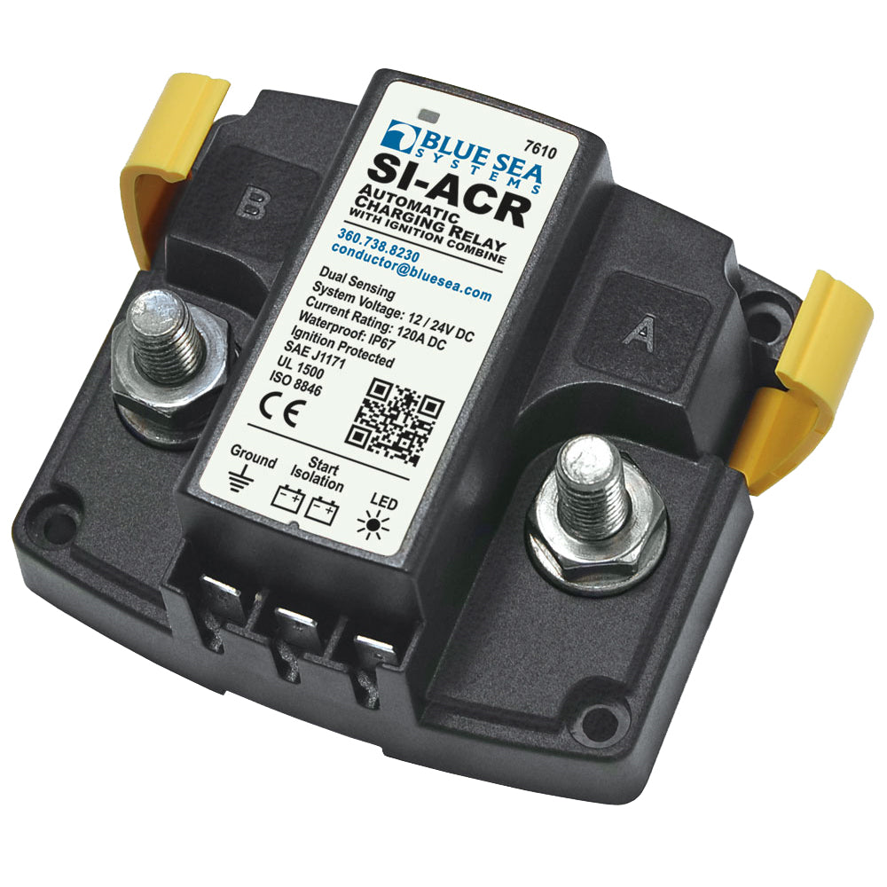 Blue Sea 7610 120 Amp SI-Series Automatic Charging Relay [7610] - BuoyMart.com  Battery Management Blue Sea Systems
