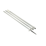 Lee's 12' MKII Bright Silver Pole w/Black Spike - 1 3/8" OD [AO8712CR] - BuoyMart.com  Outriggers Lee's Tackle