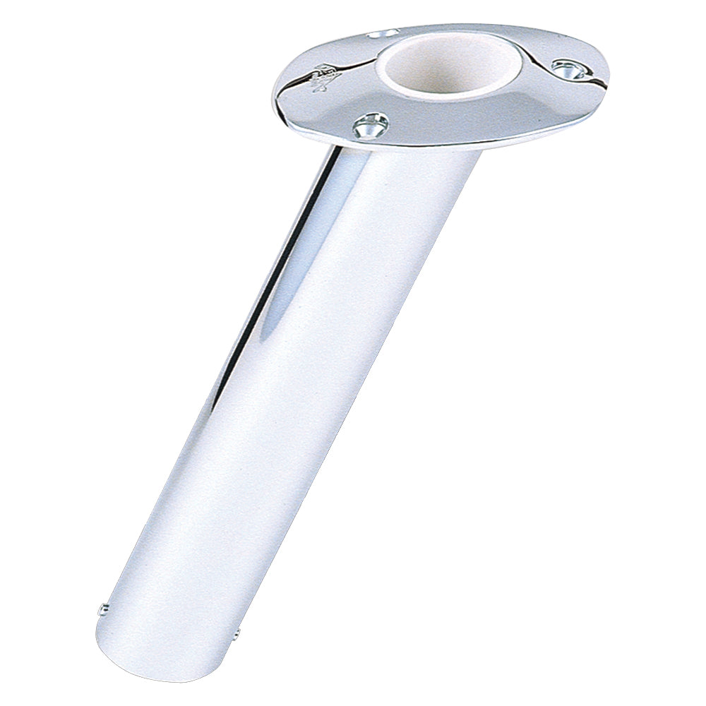 Lee's 30 Degree Stainless Steel Flush Mount Rod Holder - 2" O.D. [RH525SS] - BuoyMart.com  Rod Holders Lee's Tackle