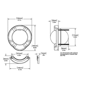 Ritchie SR-2 Venture Sail Boat Compass - Bulkhead Mount - Black [SR-2] - BuoyMart.com  Compasses Ritchie