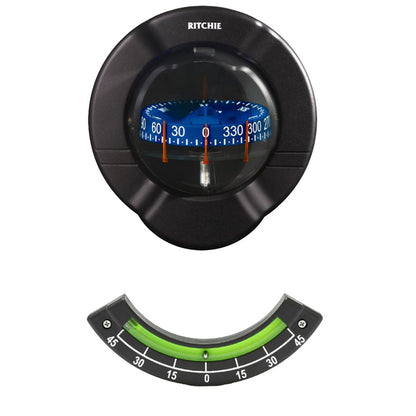 Ritchie SR-2 Venture Sail Boat Compass - Bulkhead Mount - Black [SR-2] - BuoyMart.com  Compasses Ritchie