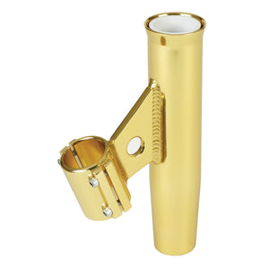 Lee's Clamp-On Rod Holder - Gold Aluminum - Vertical Mount - Fits 1.050" O.D. Pipe [RA5001GL] - BuoyMart.com  Rod Holders Lee's Tackle