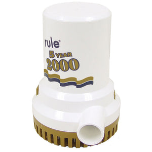 Rule 2000 G.P.H. "Gold Series" Bilge Pump [09] - BuoyMart.com  Bilge Pumps Rule
