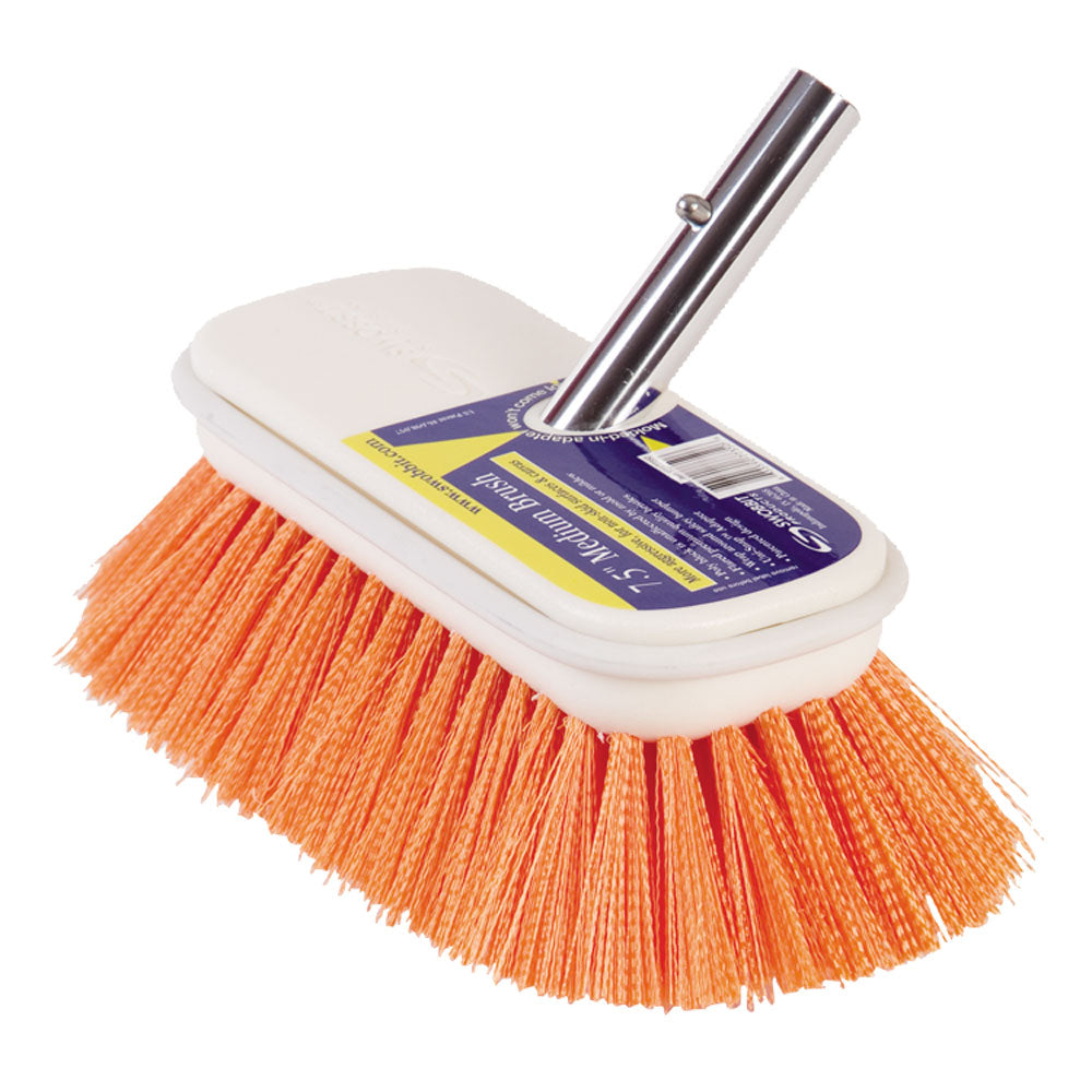 Swobbit 7.5" Medium Brush - Orange [SW77350] - BuoyMart.com  Cleaning Swobbit