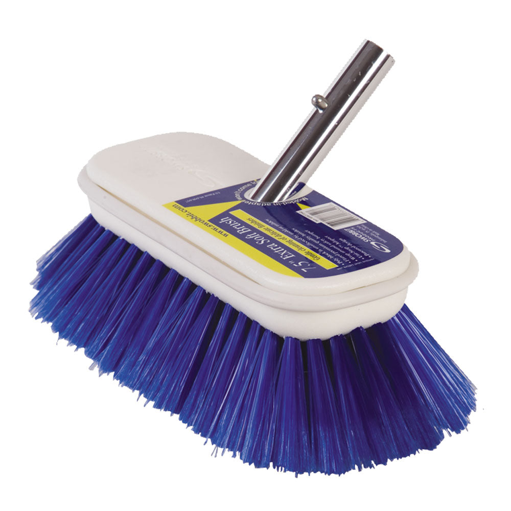Swobbit 7.5" Extra Soft Brush - Blue [SW77340] - BuoyMart.com  Cleaning Swobbit