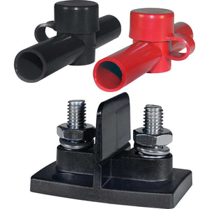 Blue Sea 2017 Dual PowerPost Cable Connectors - 2 x 3/8" [2017] - BuoyMart.com  Busbars, Connectors & Insulators Blue Sea Systems