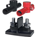 Blue Sea 2018 Dual PowerPost Cable Connectors - 1 X 5/16" - 1 X 3/8" [2018] - BuoyMart.com  Busbars, Connectors & Insulators Blue Sea Systems