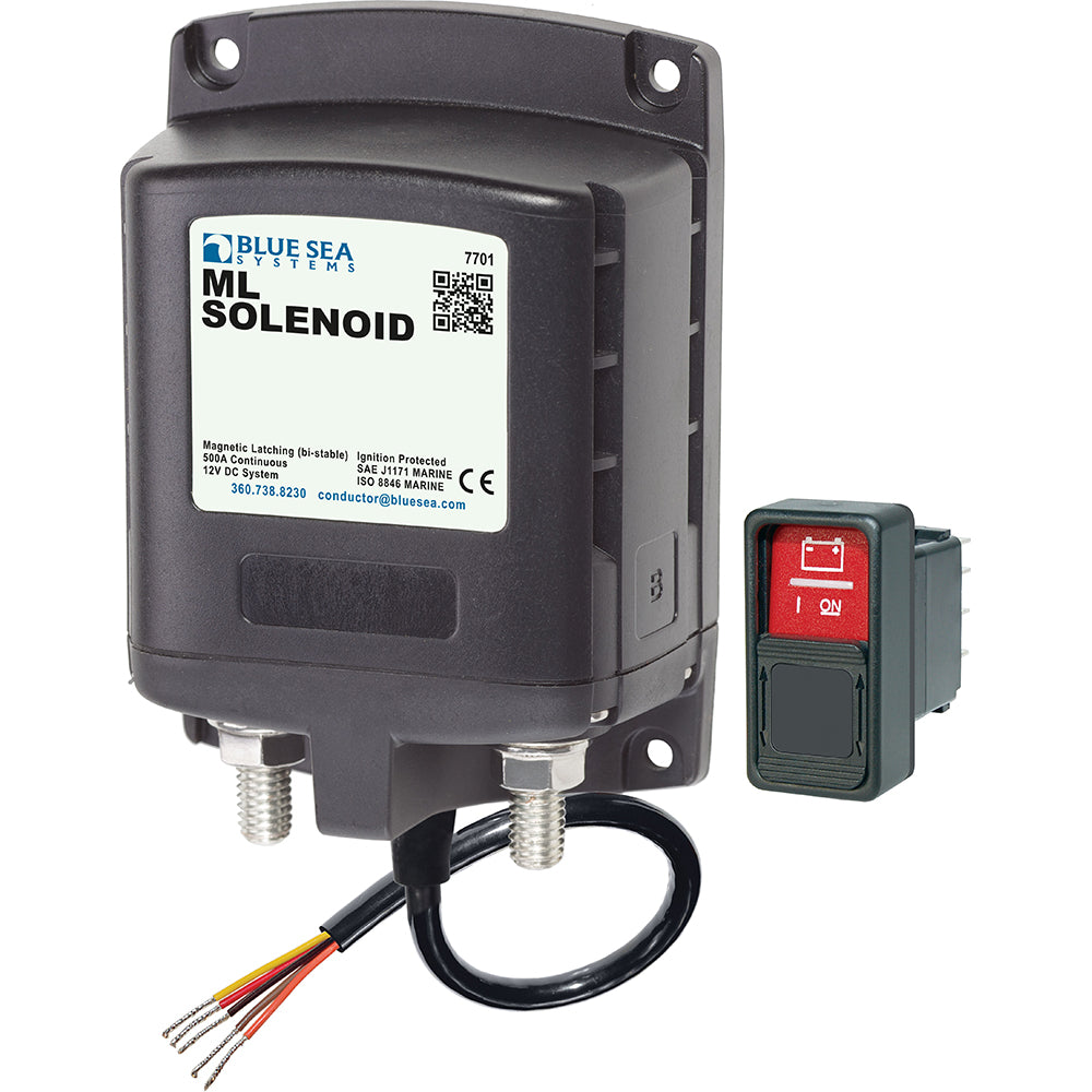 Blue Sea 7701 ML-Series Solenoid w/Contura Switch 12VDC [7701] - BuoyMart.com  Battery Management Blue Sea Systems