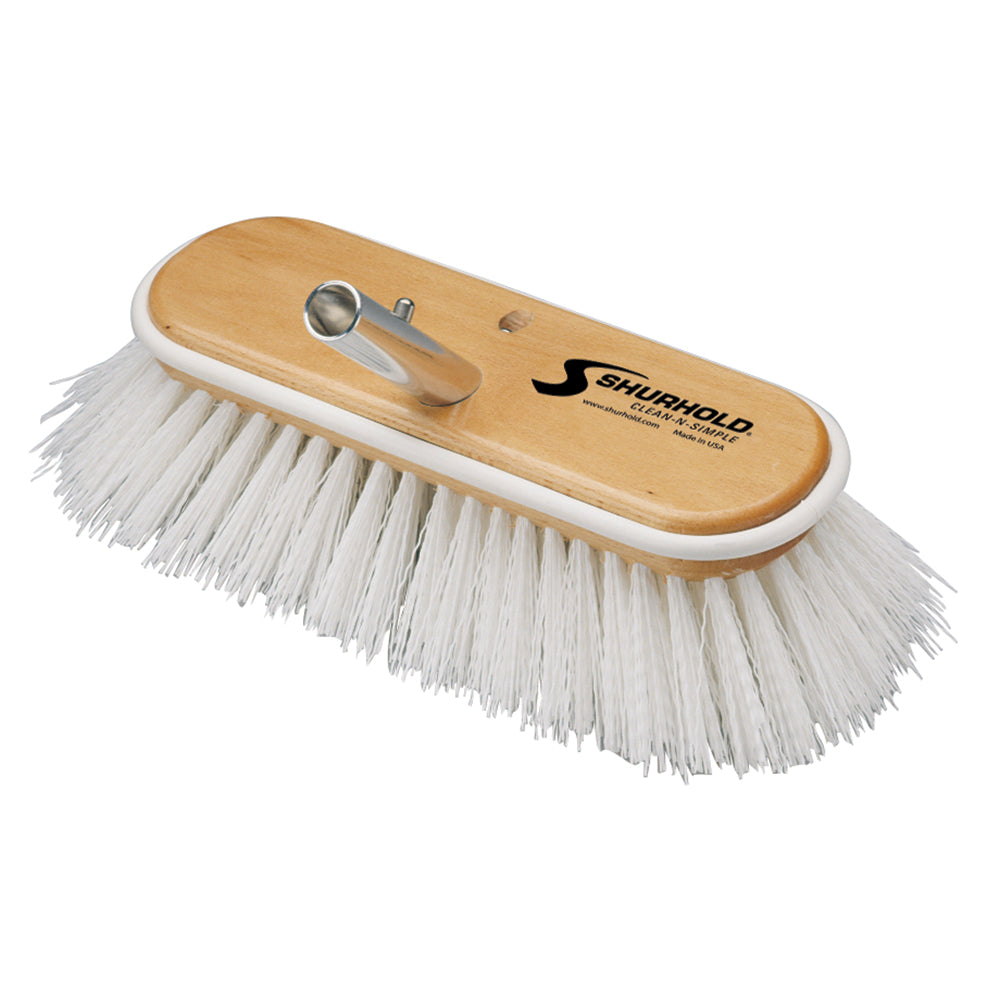 Shurhold 10" Polypropylene Stiff Bristle Deck Brush [990] - BuoyMart.com  Cleaning Shurhold