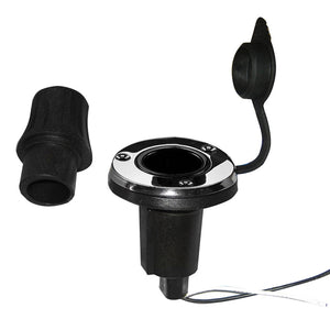 Perko Locking Collar Pole Light Mounting Base - 2 Pin - Round - Stainless Steel [1045P0SDP] - BuoyMart.com  Accessories Perko