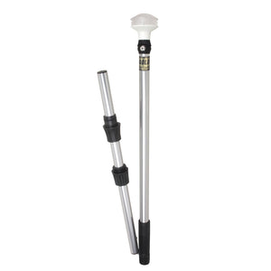 Perko Omega Series Universal LED Pole Light - 48" w/Fold In Half Pole [1348DP6CHR] - BuoyMart.com  Navigation Lights Perko