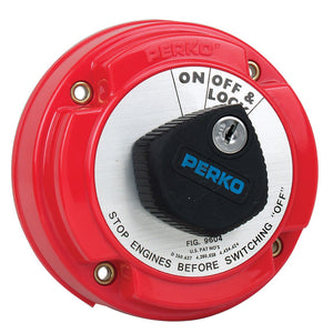 Perko Medium Duty Main Battery Disconnect Switch w/Alternator Field Disconnect & Key Lock [9604DP] - BuoyMart.com  Battery Management Perko