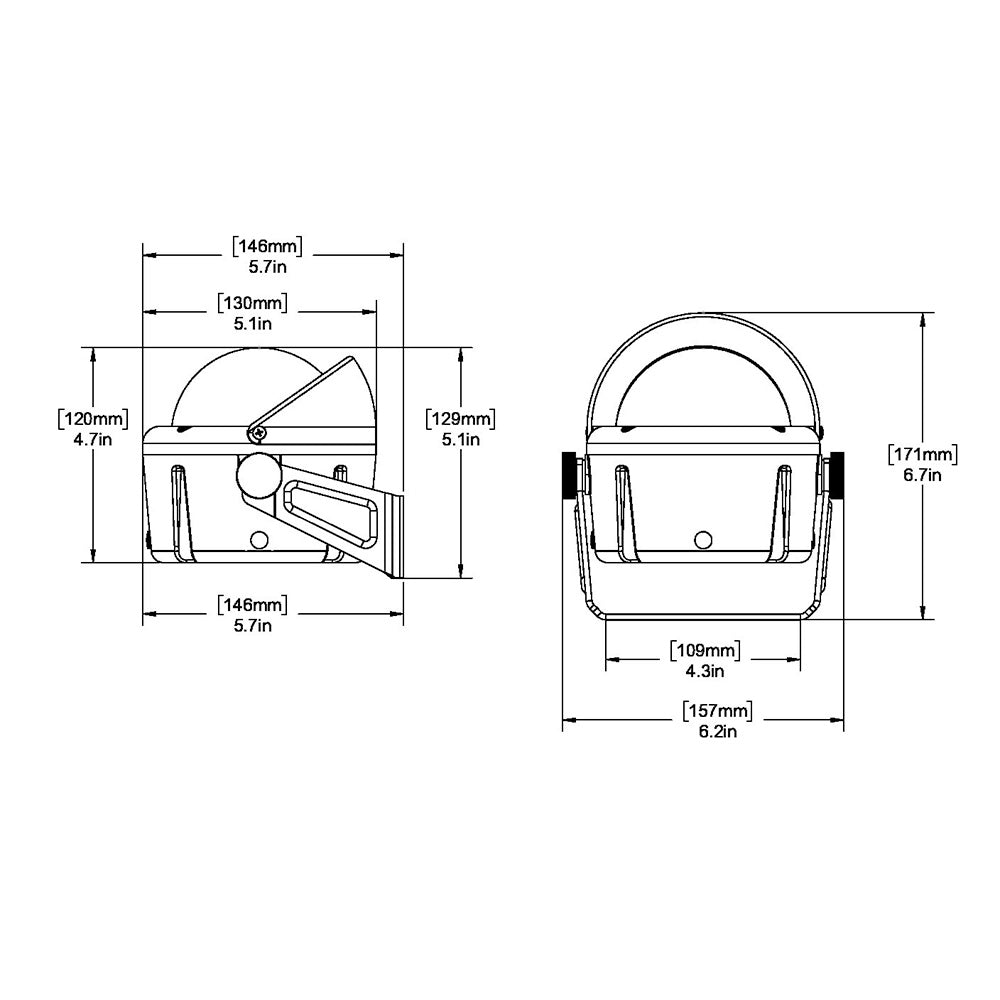 Ritchie HB-741 Helmsman Compass - Bracket Mount - Black [HB-741] - BuoyMart.com  Compasses Ritchie