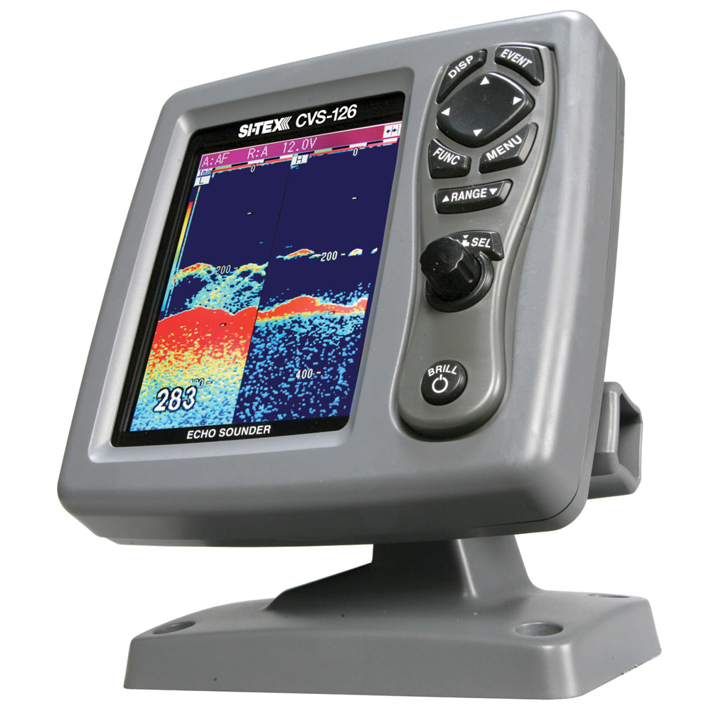 SI-TEX CVS-126 Dual Frequency Color Echo Sounder [CVS-126] - BuoyMart.com  Fishfinder Only SI-TEX