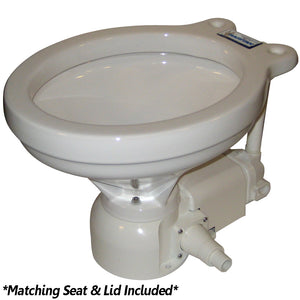 Raritan Sea Era Electric Toilet - Household Style - Integral Pump - Straight  90 Discharge - 12v [160HI012] - BuoyMart.com  Marine Sanitation Raritan