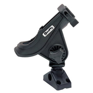 Scotty 280 Bait Caster/Spinning Rod Holder w/241 Deck/Side Mount - Black [280-BK] - BuoyMart.com  Rod Holders Scotty