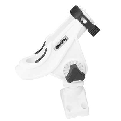 Scotty 280 Bait Caster/Spinning Rod Holder w/241 Deck/Side Mount - White [280-WH] - BuoyMart.com  Rod Holders Scotty