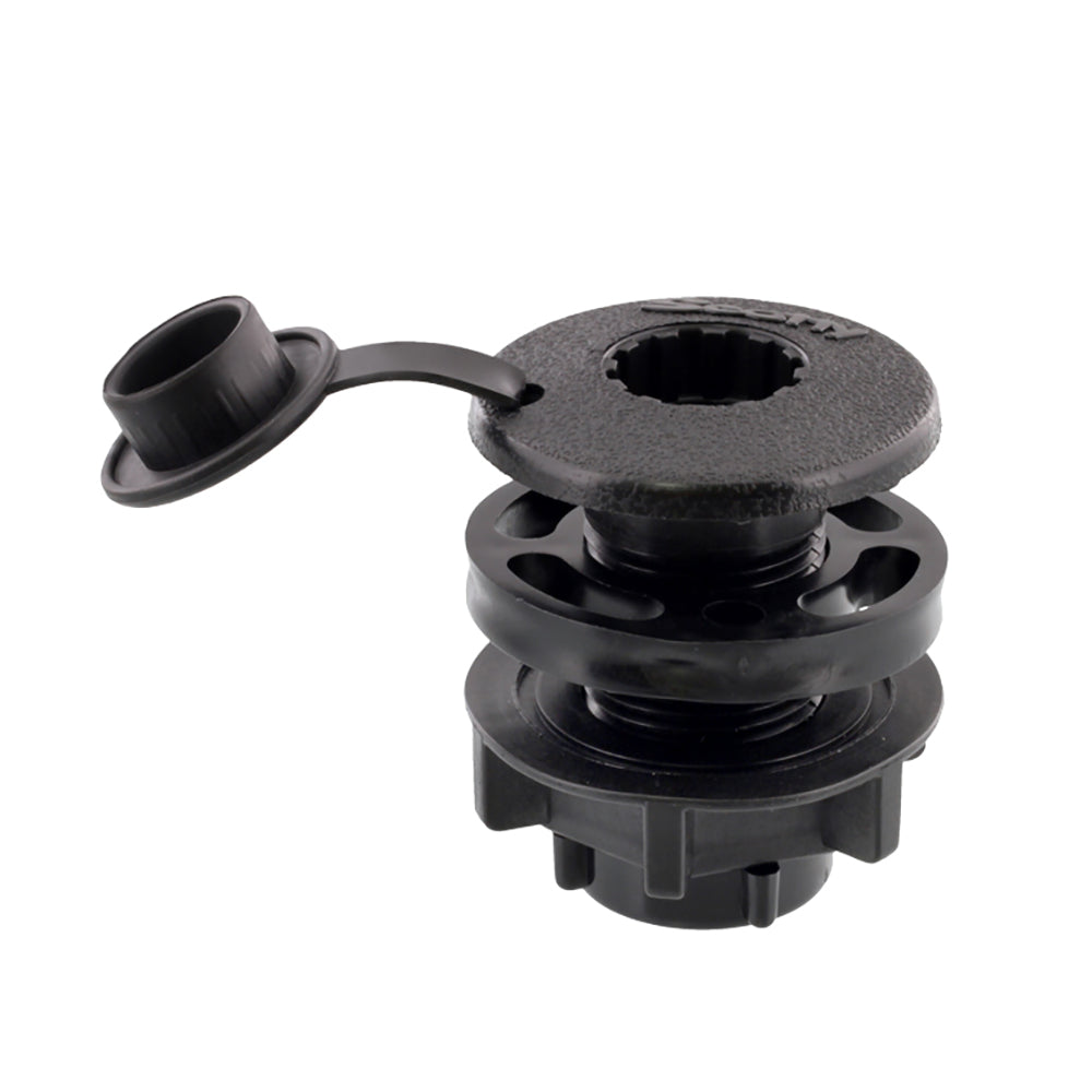 Scotty Compact Threaded Round Deck Mount [444-BK] - BuoyMart.com  Accessories Scotty