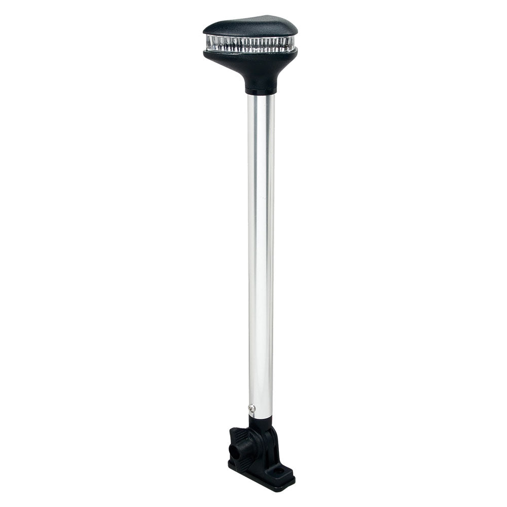 Perko Stealth Series - L.E.D. Fold Down White All-Round Light - Vertical Mount - 13-3/8" [1639DP0CHR] - BuoyMart.com  Navigation Lights Perko
