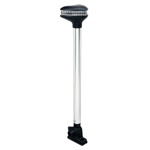 Perko Stealth Series - L.E.D. Fold Down White All-Round Light - Vertical Mount - 13-3/8" [1639DP0CHR] - BuoyMart.com  Navigation Lights Perko